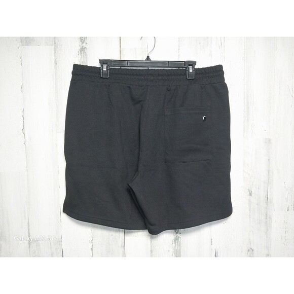 Zyia Active Shorts Mens 2XL Black Knit Workout Athletic Drawstring Elastic Waist - Picture 3 of 4